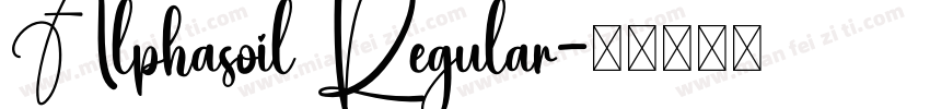 Alphasoil Regular字体转换